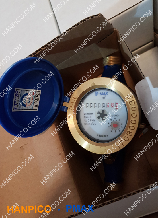 Đồng hồ đo nước nối ren Đồng  P-MAX